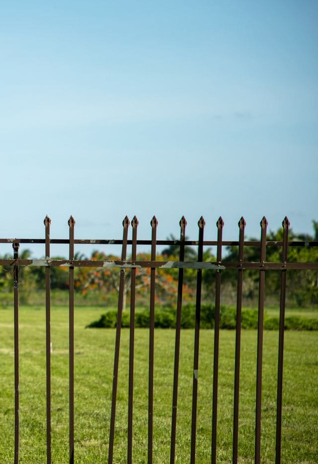 Fenced plot beside a village road, Sai Kung
