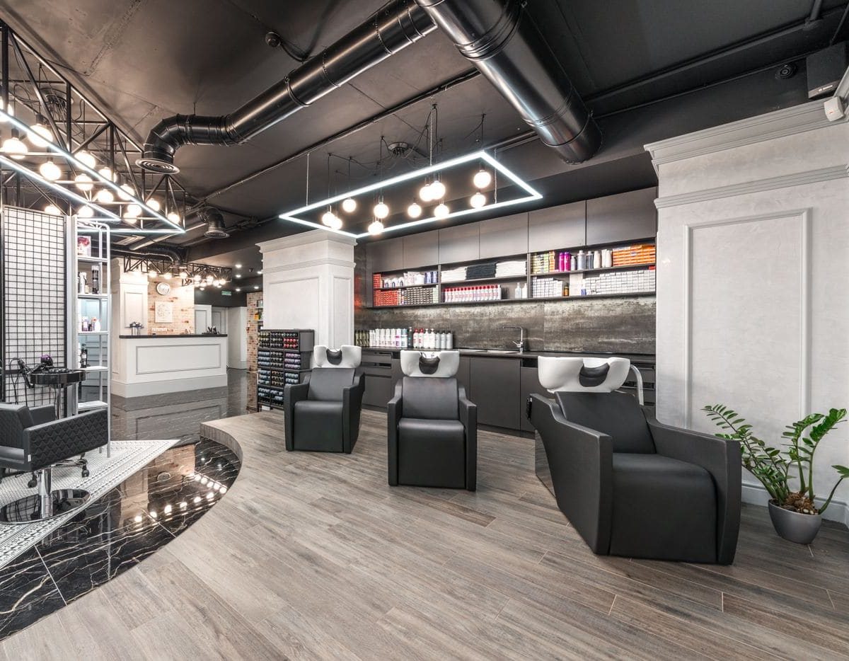 Backwash chairs in the Halo salon