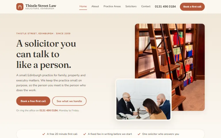 Thistle Street Law, a starting design